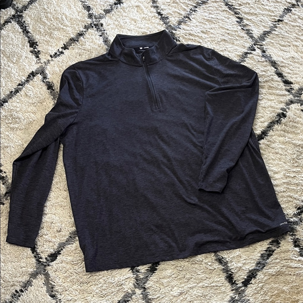 Tek Gear Black Quarter-Zip Pullover (XXL)